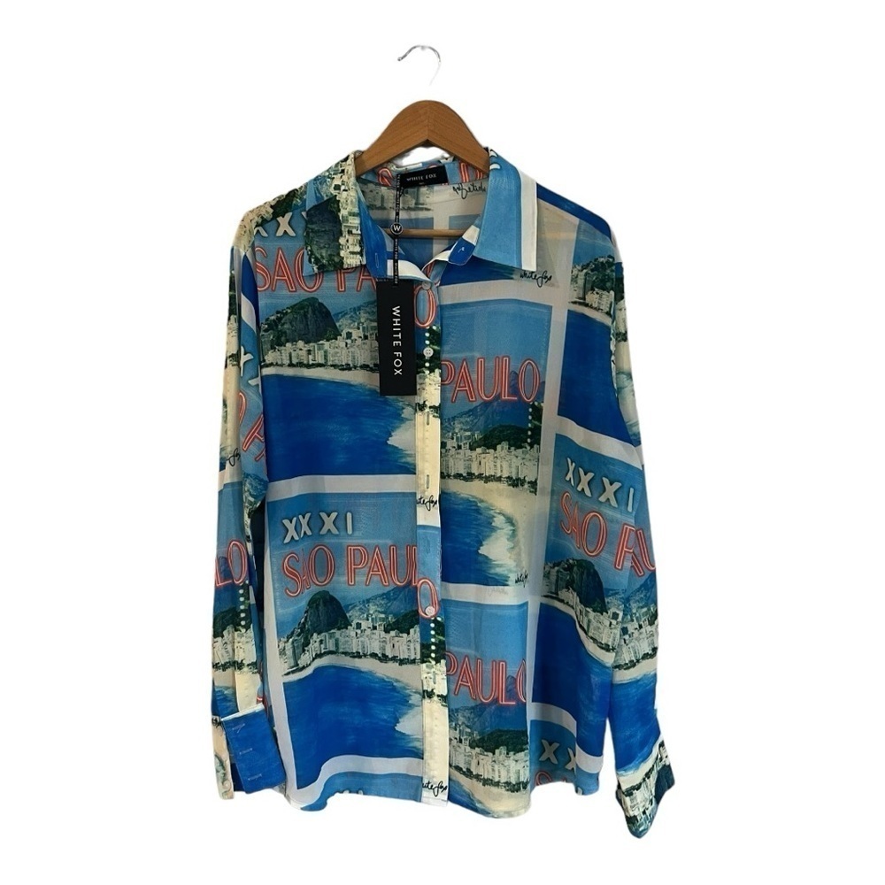 White Fox Here It Goes Oversize Shirt M/L Sao Paulo Brand New